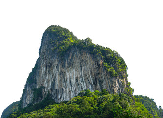 island, hill, mountain isolated on a white background © Charen