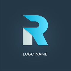 Letter "R" logo isolated. Alphabet vector
