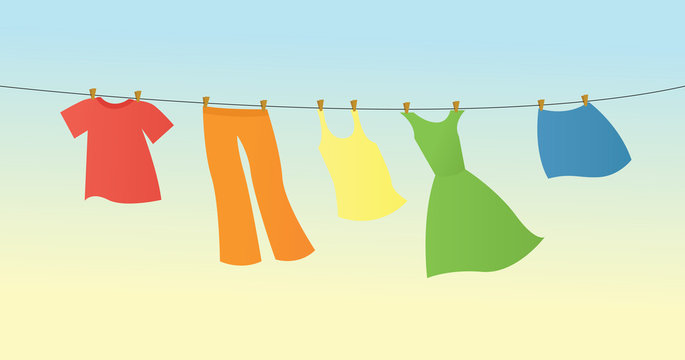 Washing Line Images – Browse 3,036 Stock Photos, Vectors, and