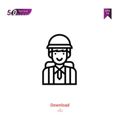 adventurous game character vector . Best modern, simple, isolated, game, logo, flat icon for website design or mobile applications, UI / UX design vector format