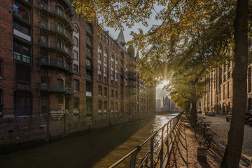 Fall in the Speicherstadt Hamburg