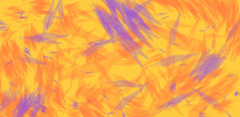 Fototapeta na wymiar abstract orange colorful background - Watercolor orange and yellow background with purple paint strokes