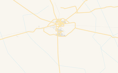 Printable street map of Mirpur Khas, Pakistan