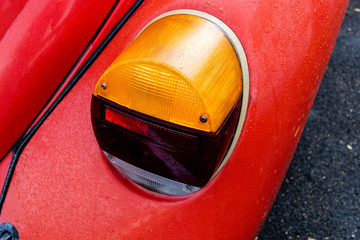 red car headlight