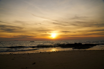 sunset on beach