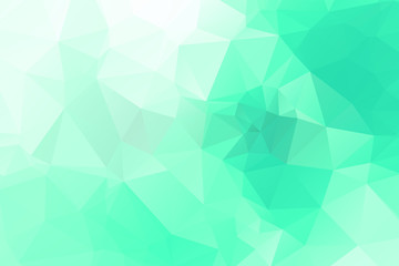 Fototapeta premium Light Green vector polygon abstract backdrop. Polygonal abstract vector with gradient. Textured pattern for your backgrounds