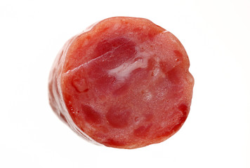 sausage on white background 