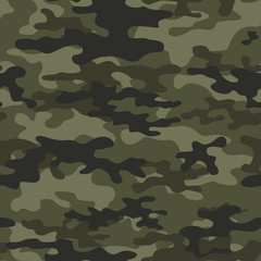Fototapeta premium camouflage pattern military seamless. Vector print for clothes, fabrics.
