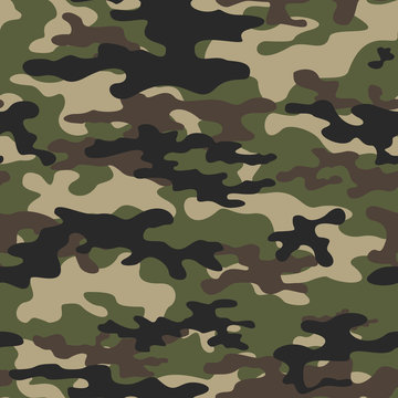  Camouflage pattern for seamless vector print. Modern style.