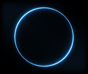 Neon circle glowing pattern for advertising and banner.