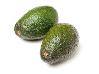 Avocado on a white background