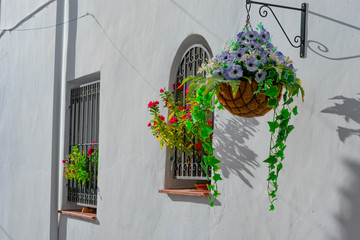 Fototapeta na wymiar the old town of the coastal town of calpe is one of the most beautiful to visit in spain