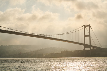 Magnificent bridge from Istanbul, Turkey