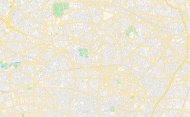 Printable street map of Nerima, Japan
