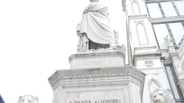 Piazza del duomo - Dante Alighieri Statue