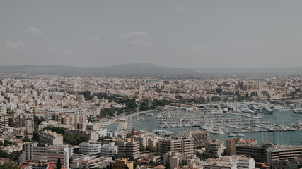 Naklejka premium Views of the beautiful capital of the island mallorca.