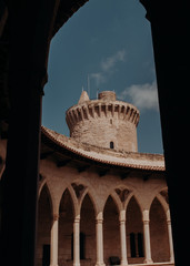 Tower of the old castle that defended the city of Palma de Mallorca from attacks.
