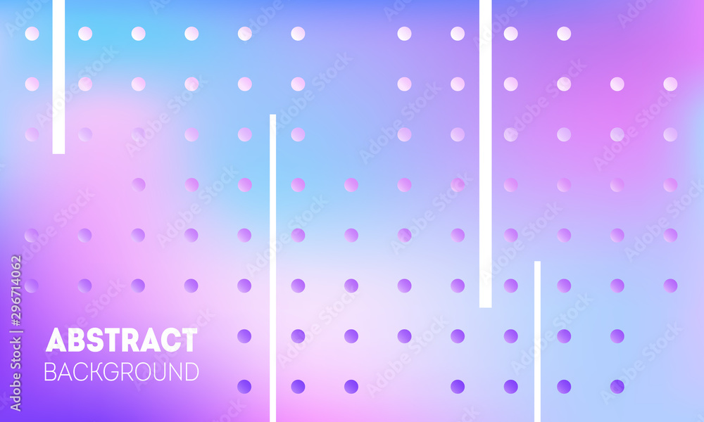 Poster pastel soft abstract background with lines and dots.