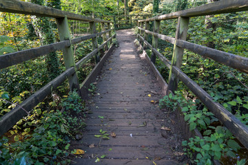 Footbridge across the Nidd