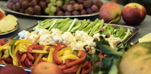  Composition with apples and pumpkins. Healthy food concept
