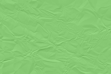 crumpled green paper background close up