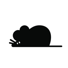 Vector Mouse Logo Design Template. Rat, mouse, mice lineart design. Vector illustration