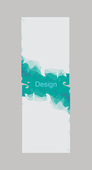 Modern vector abstract banner,logo with frame style grunge colorful destruction element 
