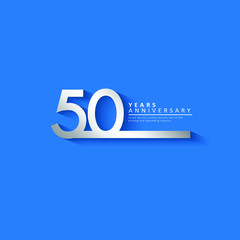 50 Year Anniversary Vector Template Design Illustration