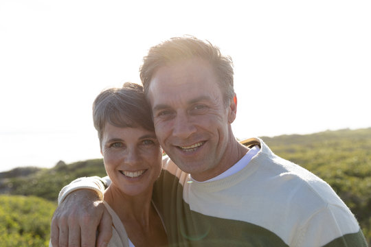 Portrait Of A Couple By The Sea