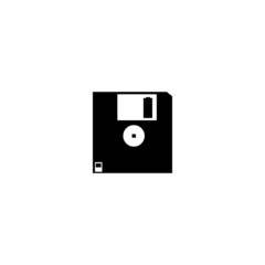 3.5 inch floppy diskette simple vector icon