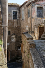 Fototapeta na wymiar Calcata, historic village in Italy