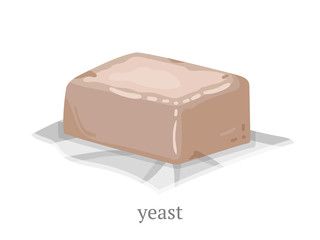 Yeast flat vector illustration