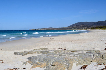 A view of Four Mile Creek Beach in NE Tasmania.