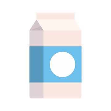 Milk Packaging Icon. Flat Illustration Of Milk Packaging Vector Icon For Web Design