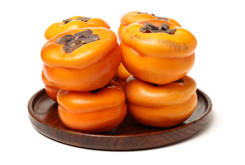 persimmon on a white background 