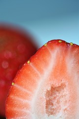 slice of fresh strawberry
