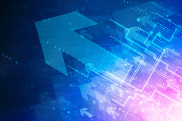 2D Digital Abstract Business Networking background