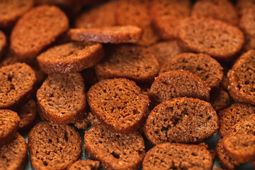rye crackers closeup