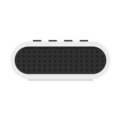 Radio smart speaker icon. Flat illustration of radio smart speaker vector icon for web design