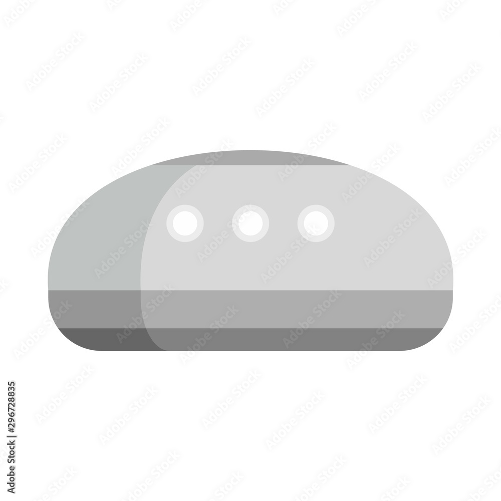 Poster wireless smart speaker icon. flat illustration of wireless smart speaker vector icon for web design