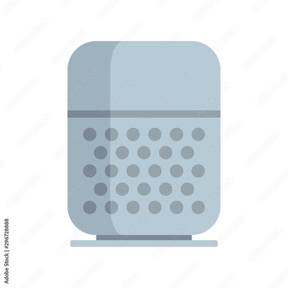 Poster command smart speaker icon. flat illustration of command smart speaker vector icon for web design