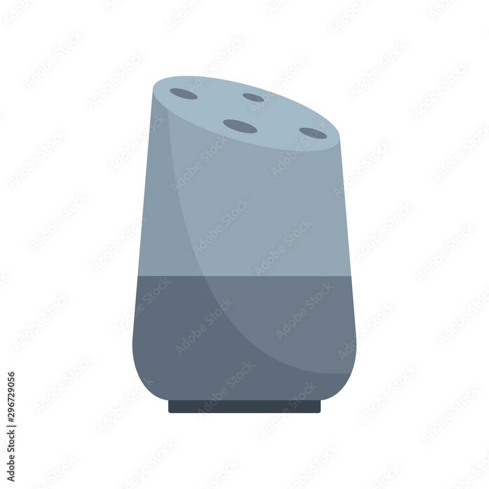Poster future smart speaker icon. flat illustration of future smart speaker vector icon for web design