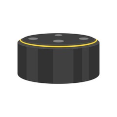 Smart speaker device icon. Flat illustration of smart speaker device vector icon for web design