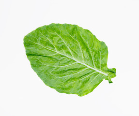 leaves of collards on background,Chinese kale
