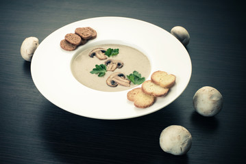 Cream of mushroom soup