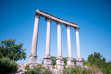 Ruins of Uzuncaburc Ancient City, this is gate of the ancient city