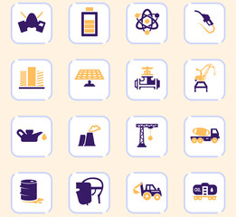 Industry icons set