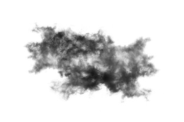 Fototapeta premium Cloud isolated on white background,Textured Smoke,Brush clouds,Abstract black