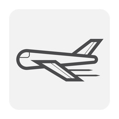 airplane icon black