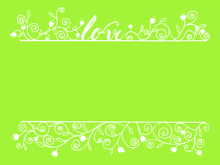 green background with place for your text